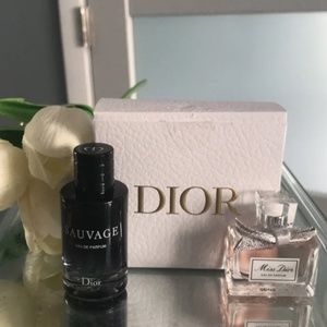 Authentic Dior Birthday gift perfume minis (Dior Sauvage and Miss Dior perfume)